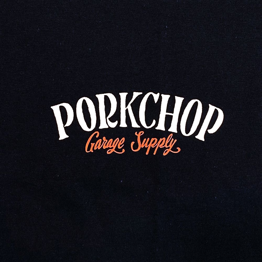 PORKCHOP GARAGE SUPPLY - PORK BACK TEE (NAVY) / ポークバック