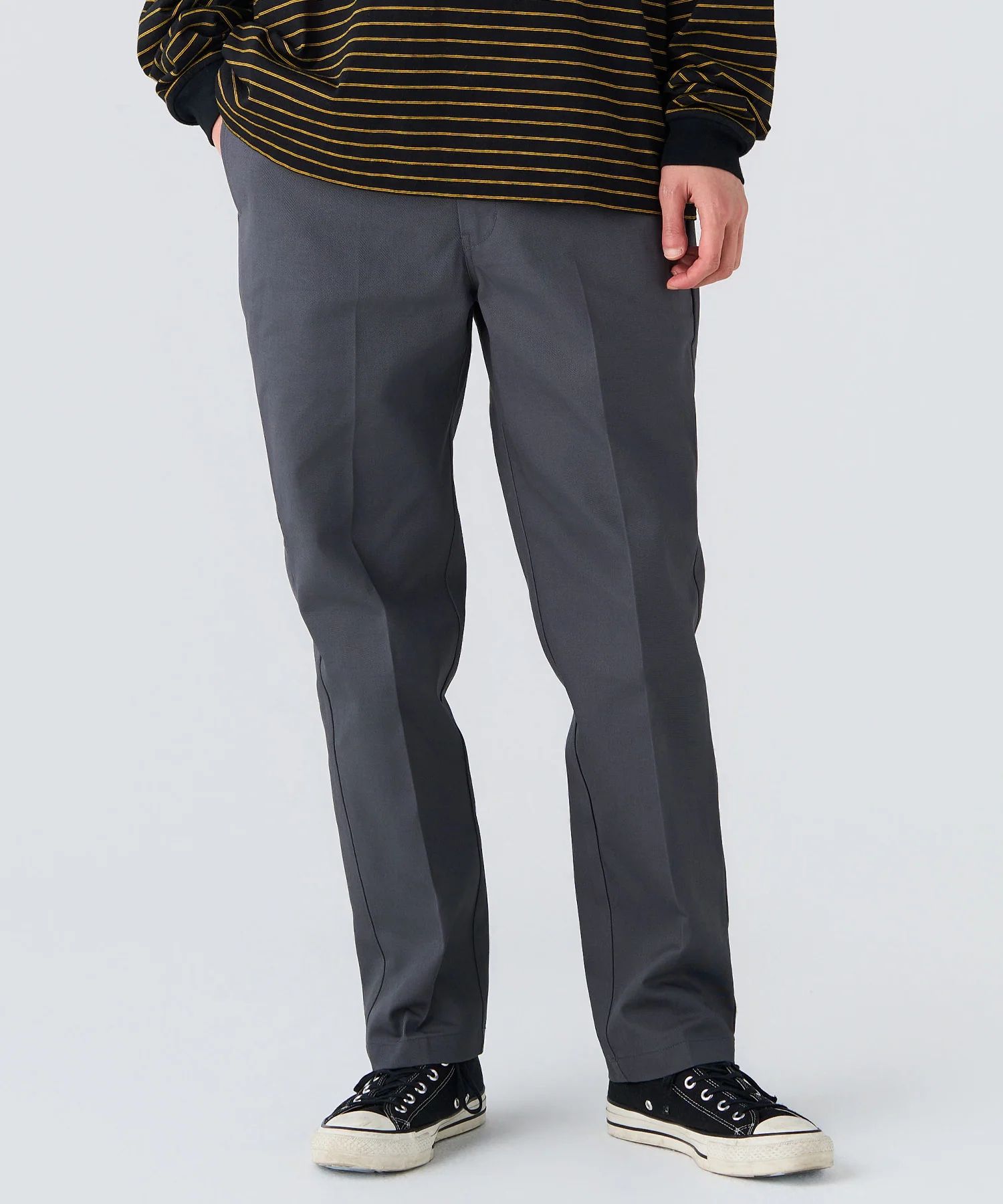 10/L DICKIES SLIM FIT PANTS "BENEDICT" (CHARCOAL) / ディッキーズ コラボチノパンツ