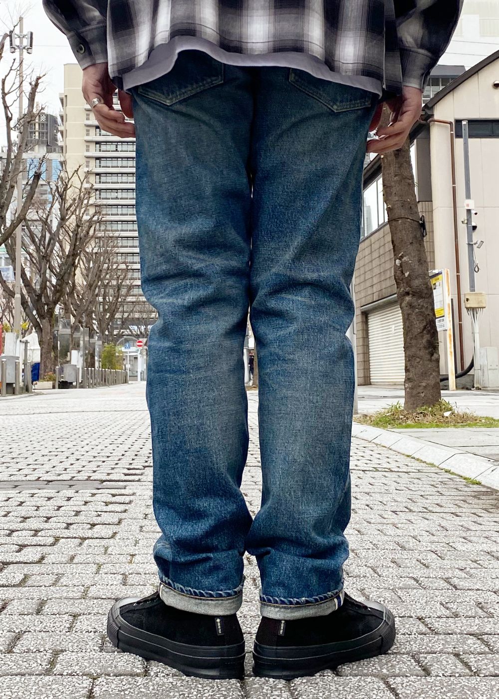 C.Straight 5pocket USD (USD) / ストレート ユーズド デニムパンツ