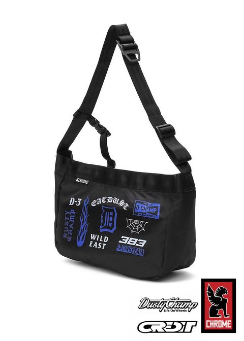 DUSTYCHAMP NEWSPAPER MESSENGER SM (BLACK) / ダスティーチャンプ メッセンジャーバッグ