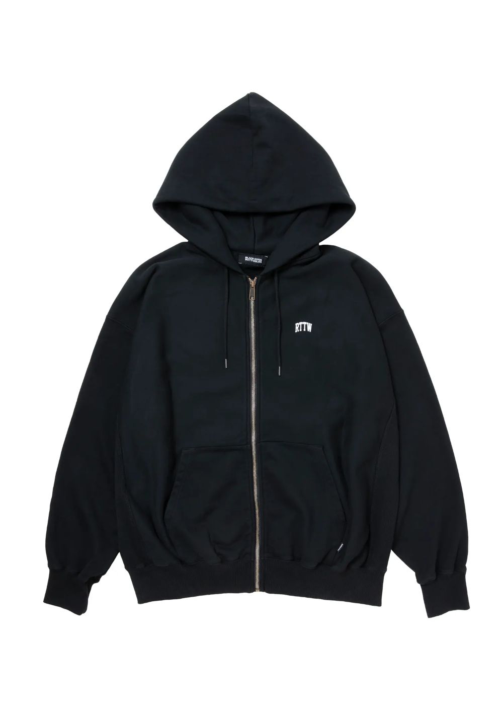 R9 LOGO ZIP PARKA (BLACK) / オリジナル ジップアップ スウェット パーカー