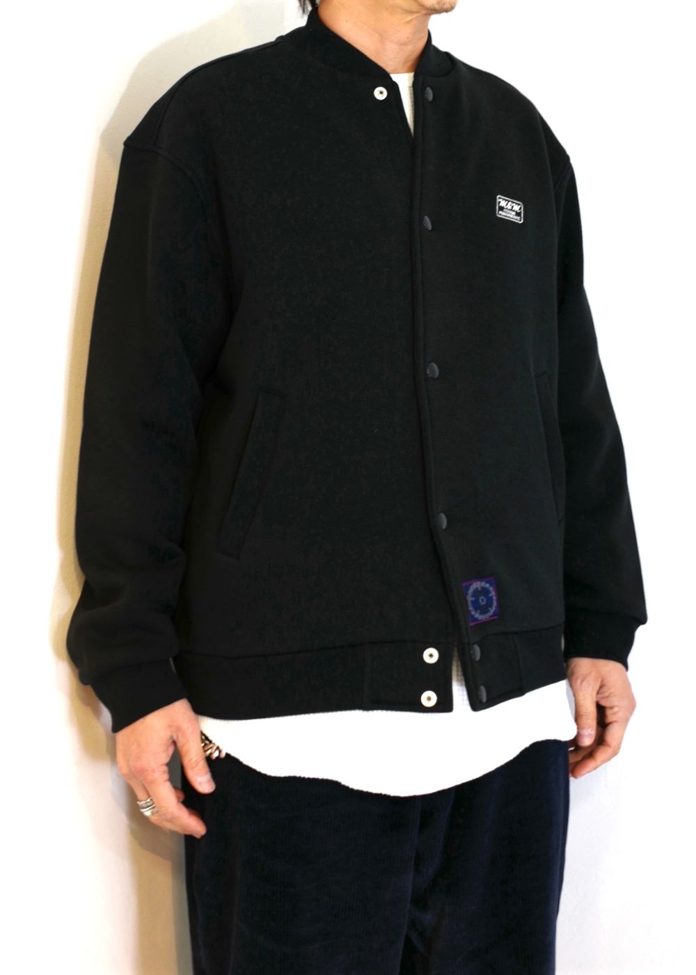 M&M CUSTOM PERFORMANCE - LOOSE FIT SWEAT SNAP JACKET (BLACK