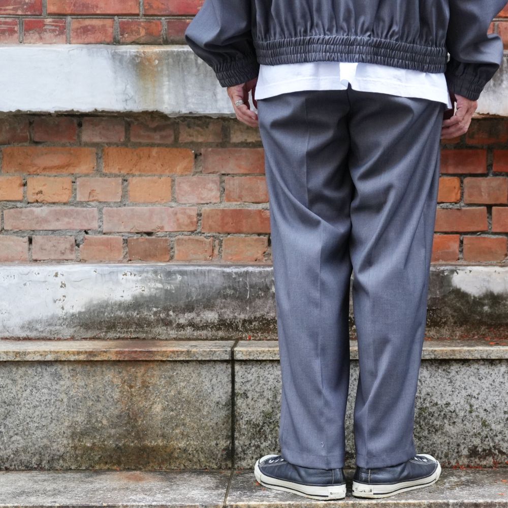 【ラスト1点】Pleated Trouser (GRAY) / プリーツ スラックス / セットアップ可能