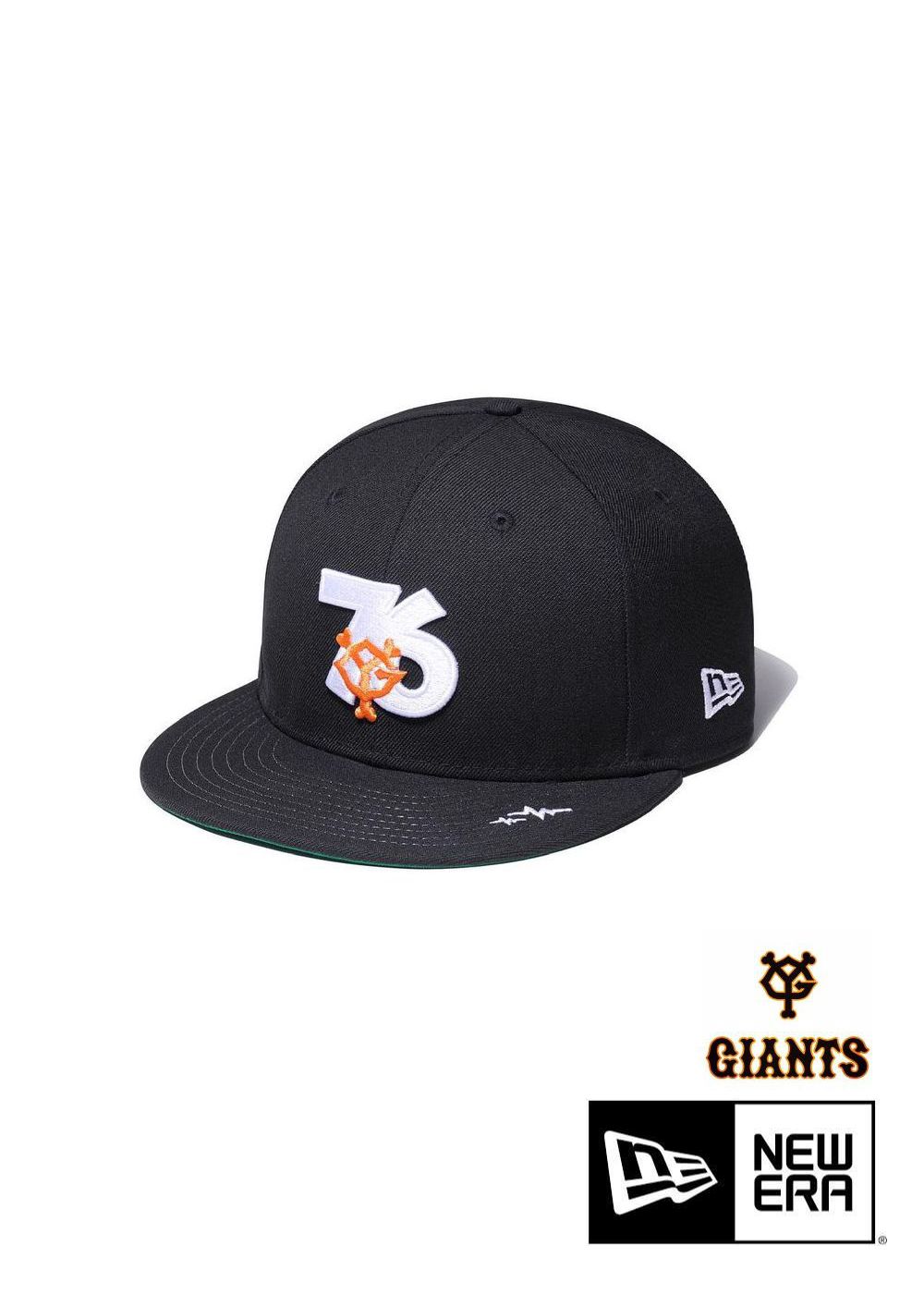 ×YOMIURI GIANTS ×NEWERA CAP (BLACK) / 読売ジャイアンツ&ニューエラ コラボベースボールキャップ - フリーサイズ