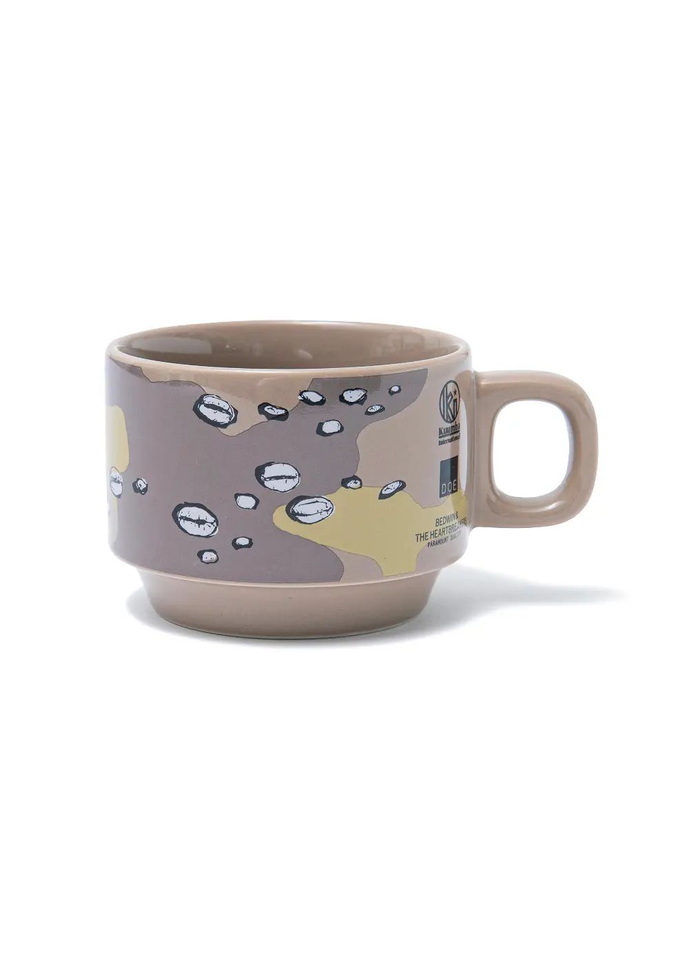x kuumba x DOE MUG "BEAN HEAD" (CAMO) / ×クンバ ×DOE コラボ マグカップ