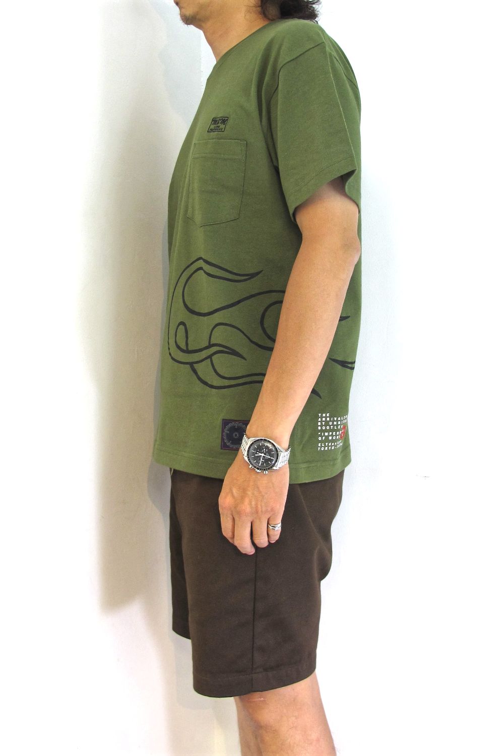 PRINT S/S TEE (CITY GREEN) / アンライバルド コラボT
