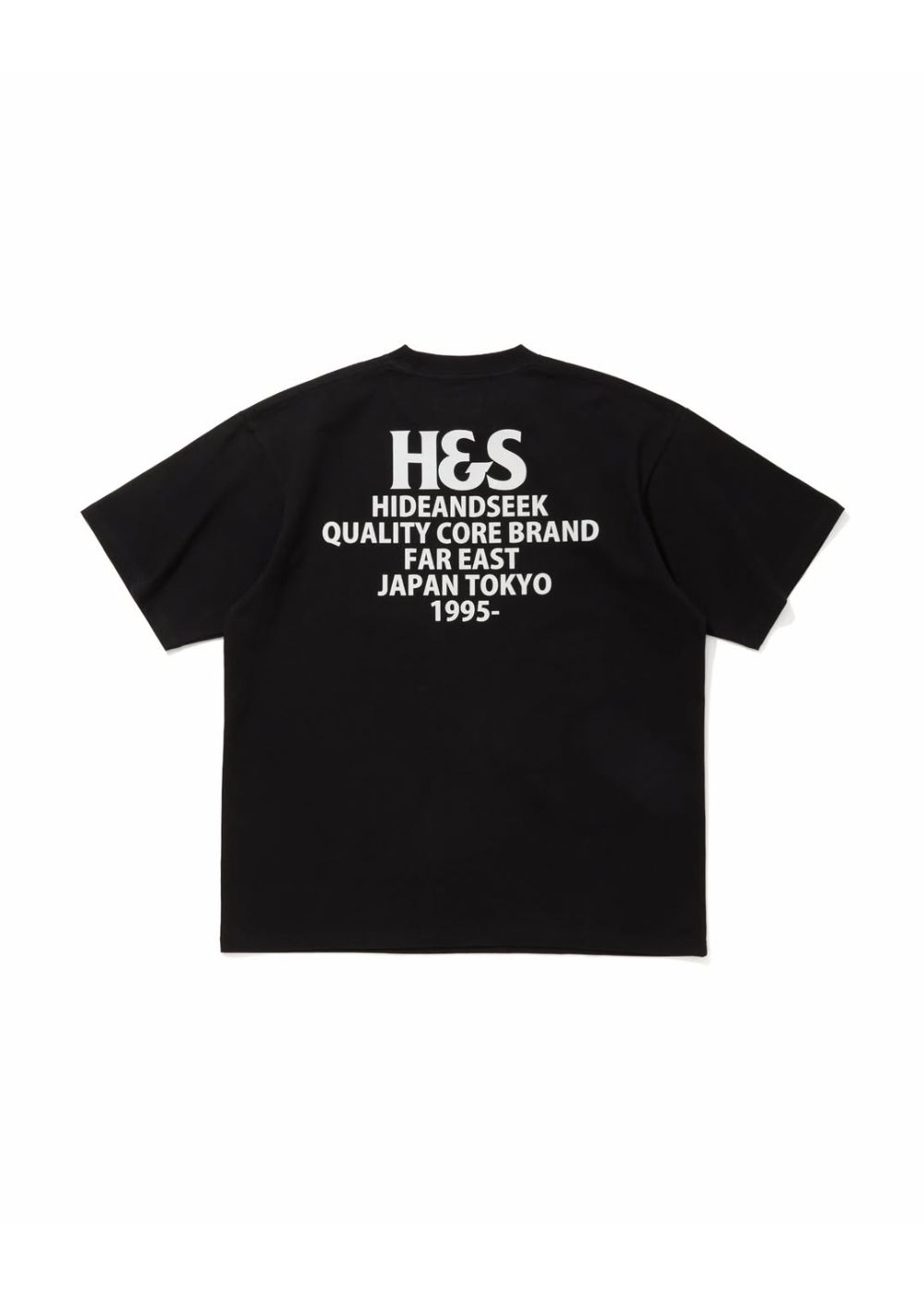 H&S S/S Tee (BLACK) / オリジナル ロゴ プリント ショート スリーブ Tシャツ