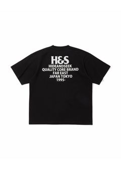 H&S S/S Tee (BLACK) / オリジナル ロゴ プリント ショート スリーブ Tシャツ