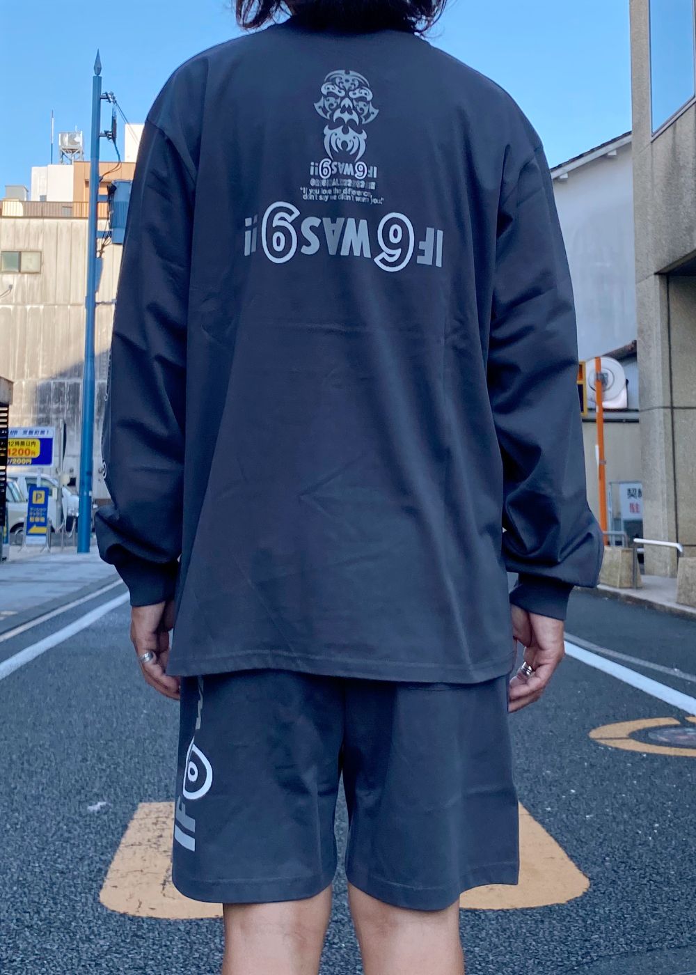 The H&S L/S Tee (CHARCOAL GRAY) / 西浦徹 コラボ ロンT