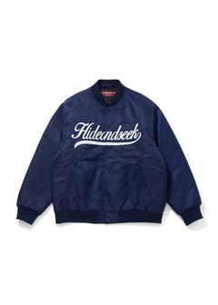 Nylon Varsity Jacket (NAVY) / オリジナル ナイロン スタジャン