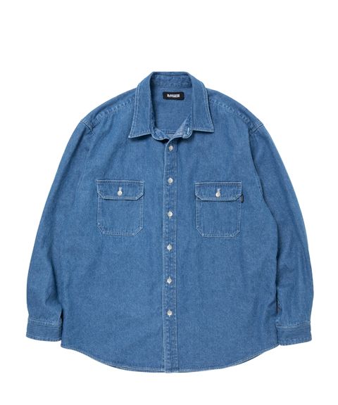 R9 WASHED DENIM SHIRT (INDIGO) / デニム シャツ