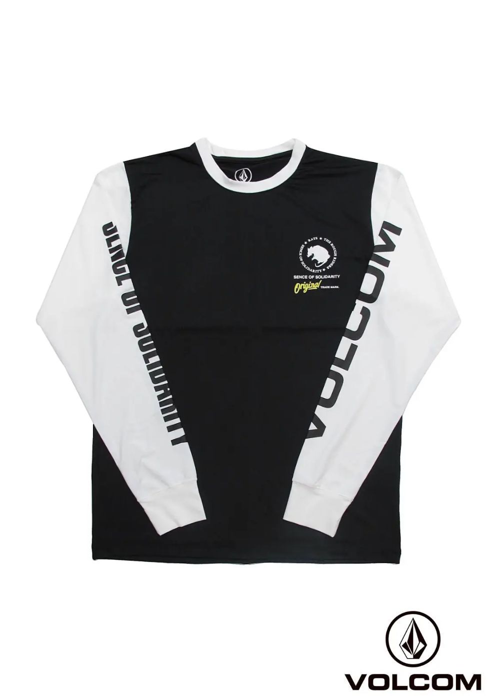 SURF L/S T-SHIRT Collaboration with VOLCOM (BLACK) / ボルコム コラボラッシュガード