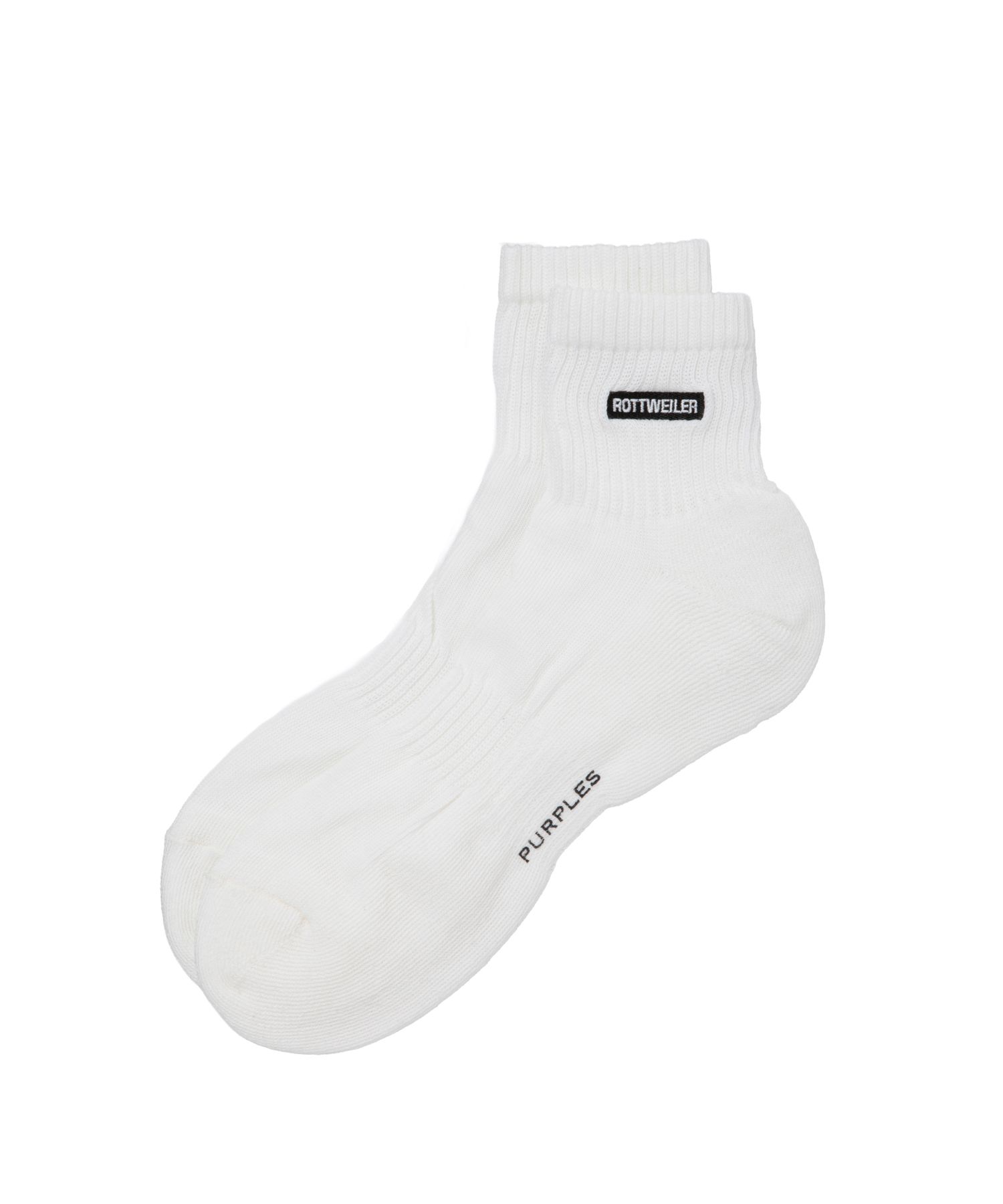 RW LOGO SOX (WHITE) / ×パープルズ コラボ ソックス