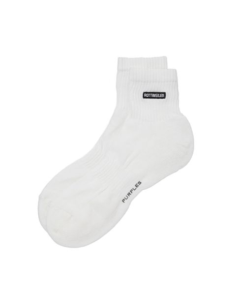 RW LOGO SOX (WHITE) / ×パープルズ コラボ ソックス