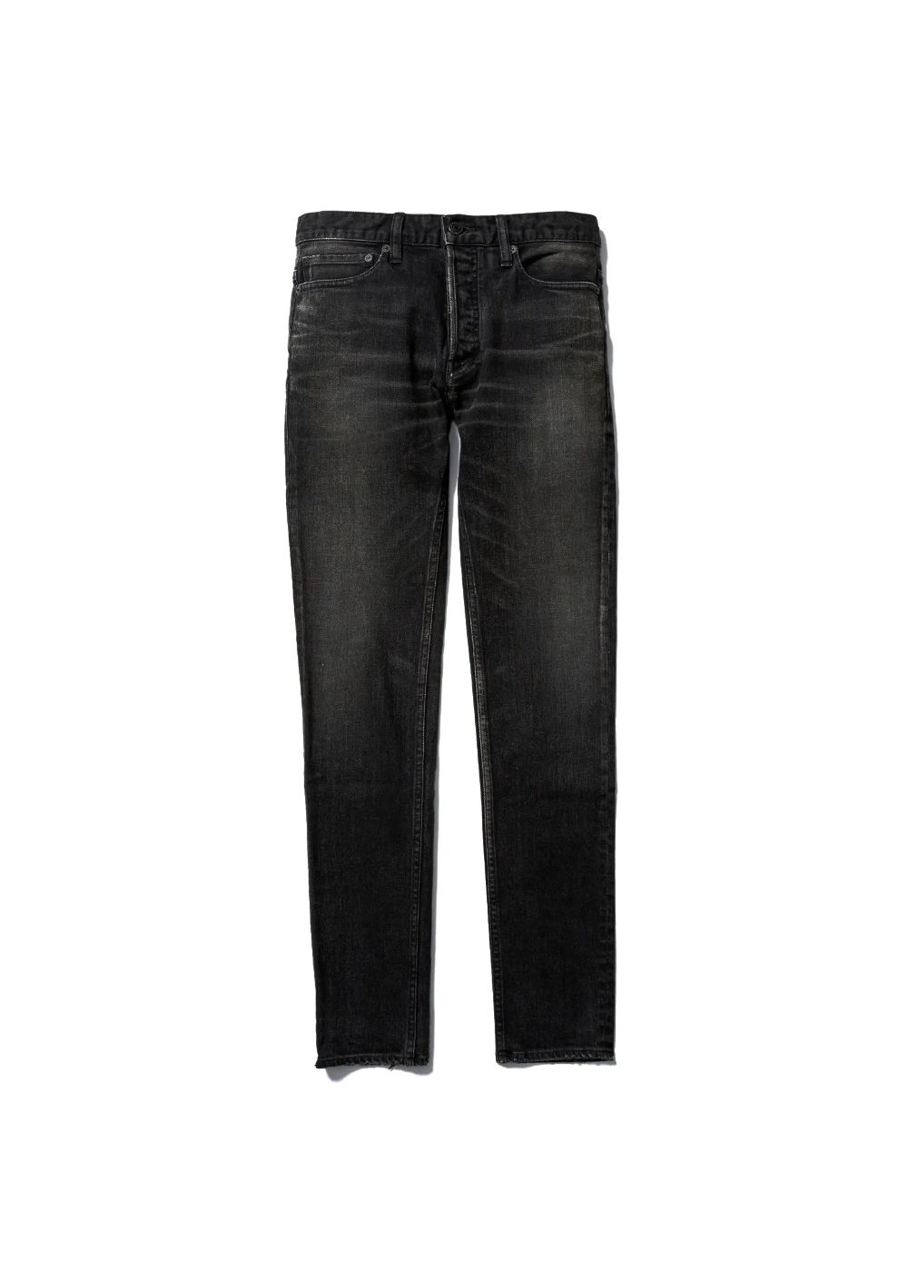 S.Slim STR 5pocket USD (BUD) / スーパースリム ユーズドブラック デニムパンツ