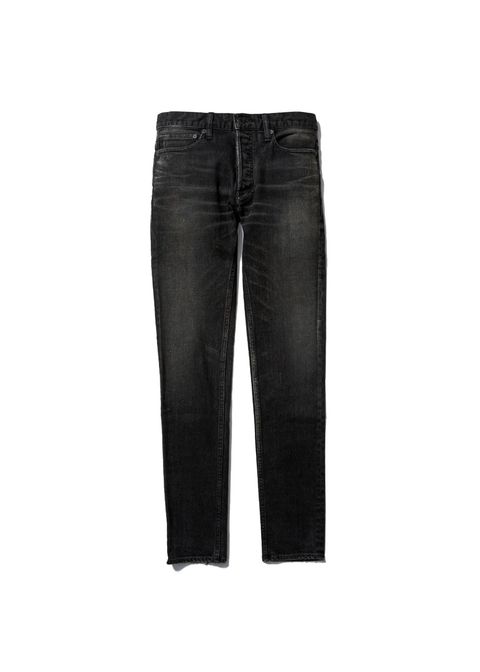 S.Slim STR 5pocket USD (BUD) / スーパースリム ユーズドブラック デニムパンツ