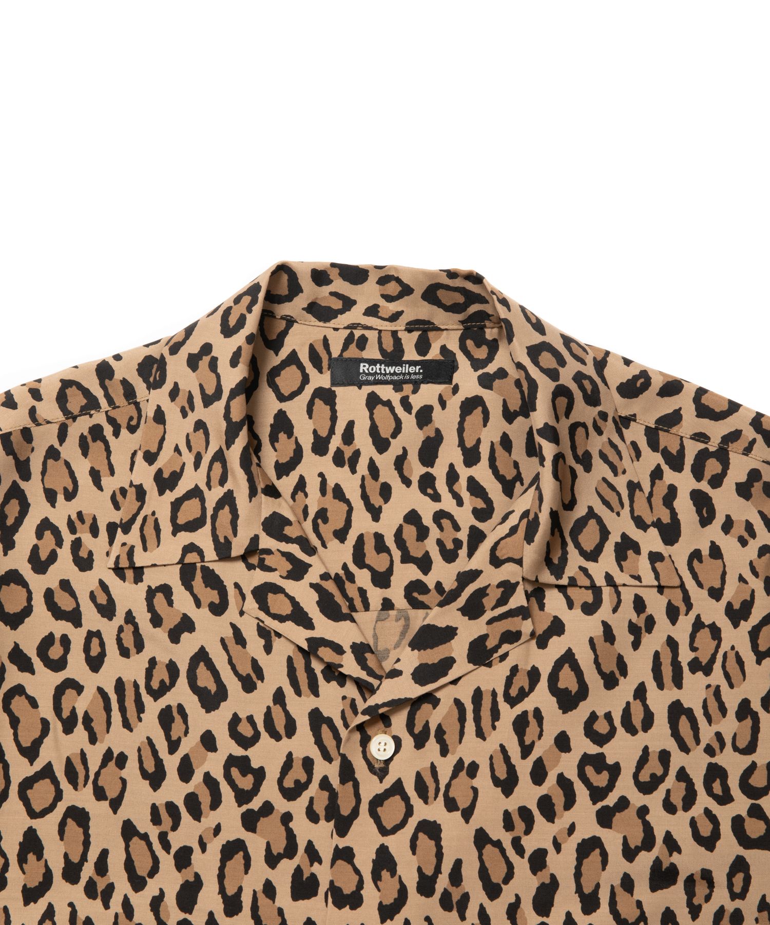 ROTTWEILER - LEOPARD SS SHIRT (BEIGE) / レオパード オープンカラー ...