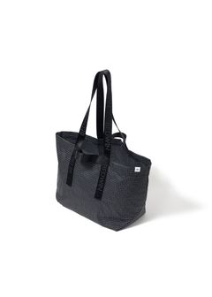 TOTE BAG "HASKINS" (BLACK) / リップストップ トートバッグ