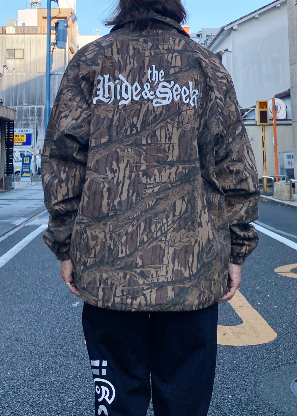 The H&S Team Jacket (CAMO) / 西浦徹 コラボ コーチ ジャケット
