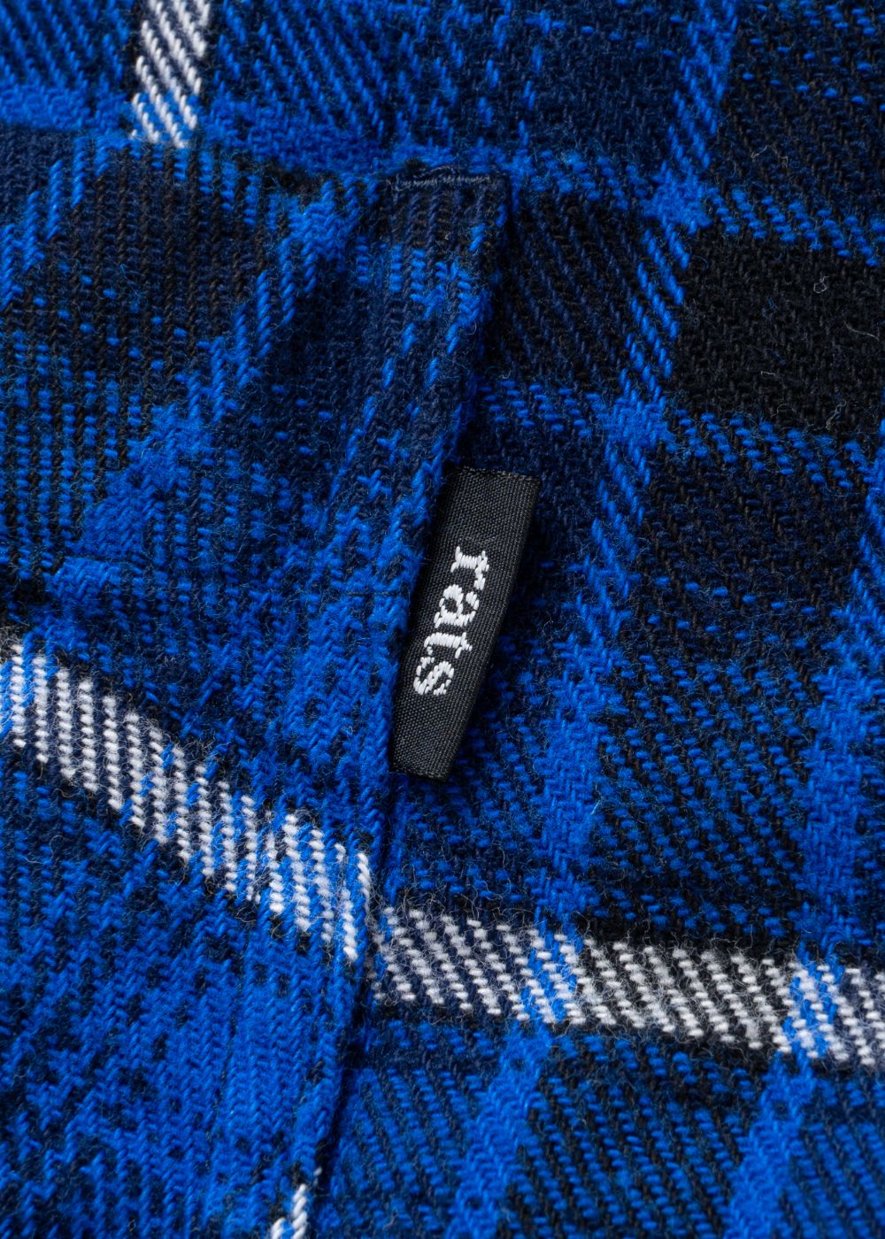 RATS - COTTON FLANNEL BLUE CHECK SHIRT (BLUE CHECK