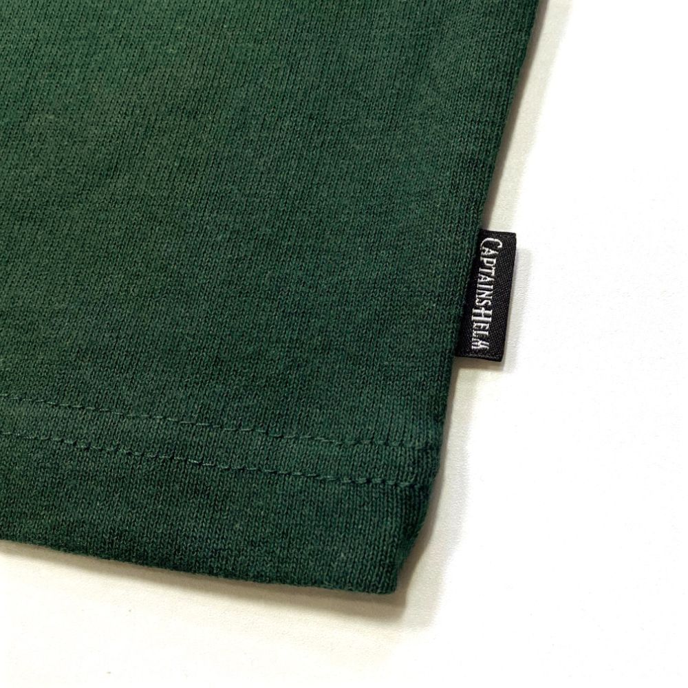 LOGO&MASK TEE (GREEN) / ロゴ&マスク プリントTee