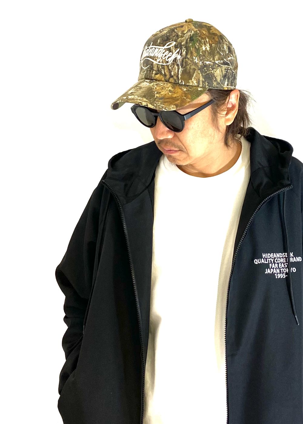 Cursive Logo Baseball CAP (REAL TREE CAMO) / 刺繍ロゴ ベースボールキャップ