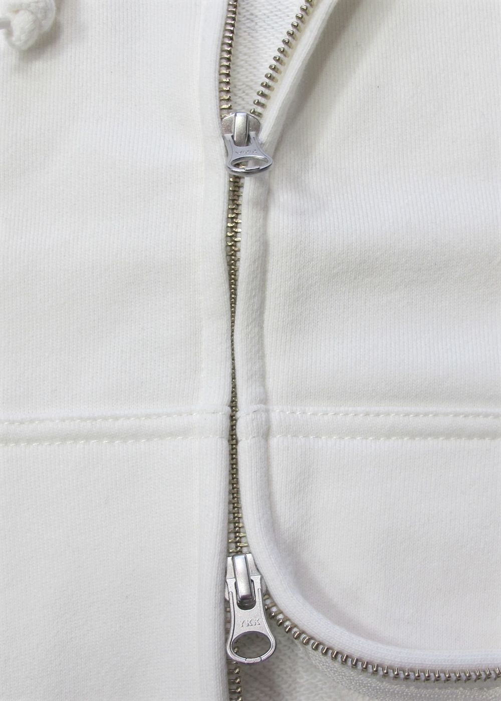 LOOPHOLE 20th ANNIVERSARY SWEAT ZIP HOODIE (WHITE) / ループホール20周年記念 スウェットジップパーカー