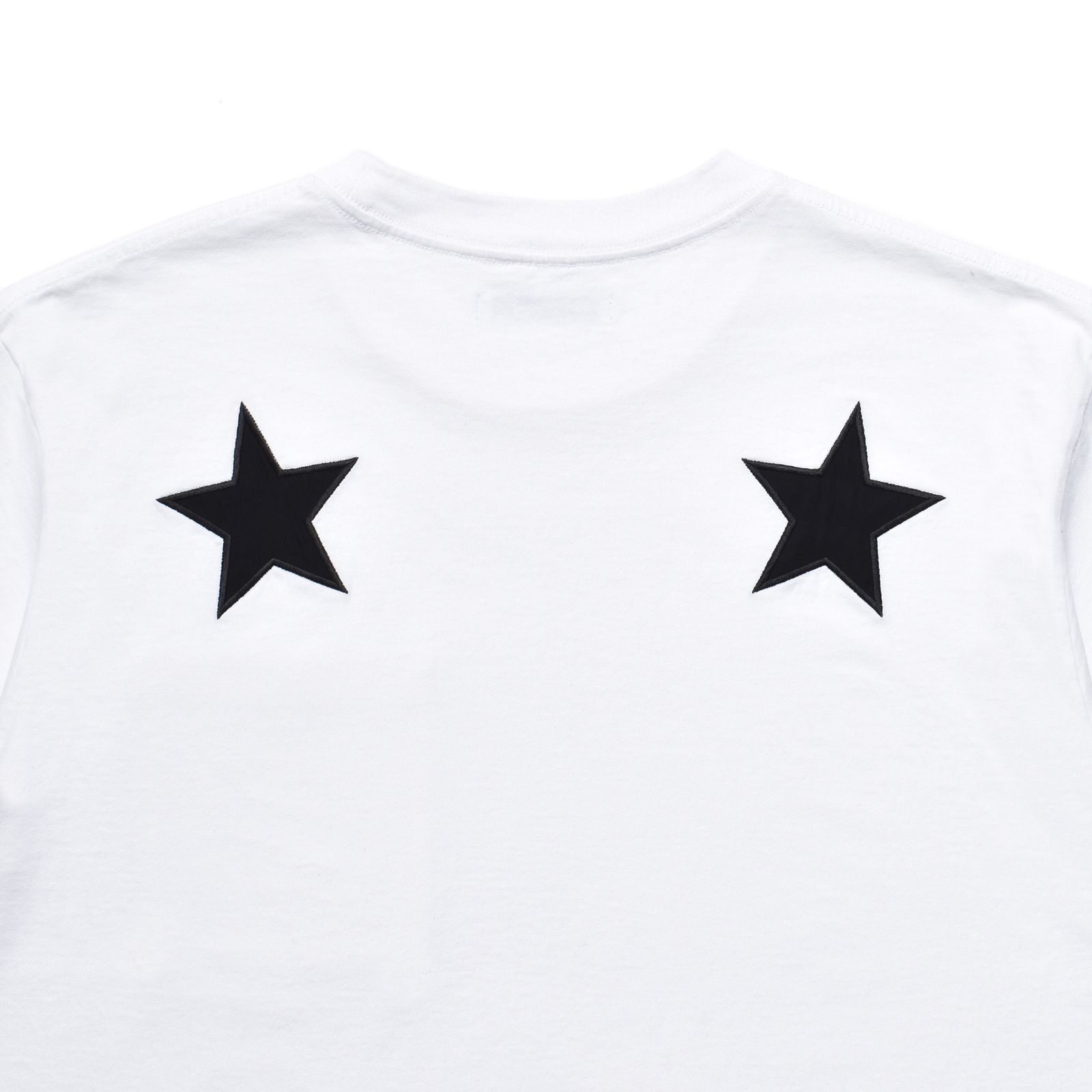 M&M CUSTOM PERFORMANCE × MINEDENIM Star Embroidery Pocket Tee (WHITE) / × M&M カスタムパフォーマンス  コラボ Tシャツ