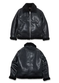 B-3 Jacket (BLACK) / フェイクレザー B-3 ジャケット