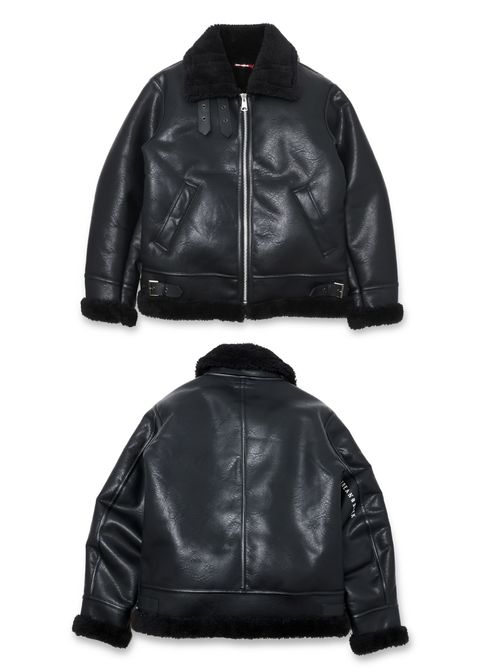 B-3 Jacket (BLACK) / フェイクレザー B-3 ジャケット