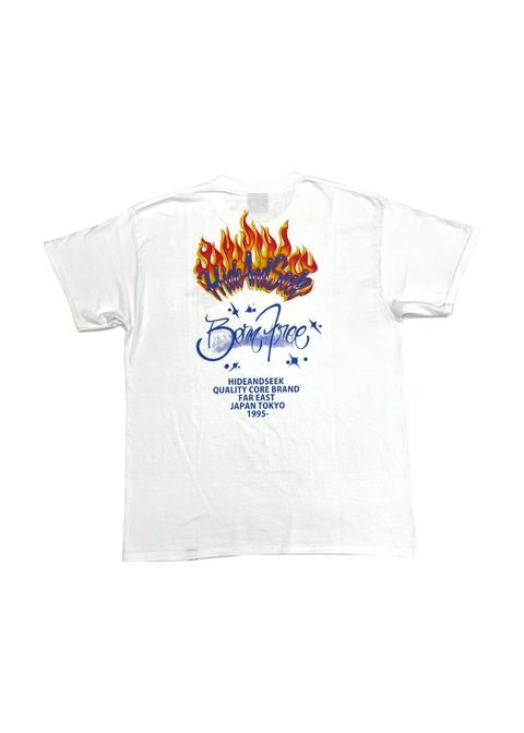 Flame S/S Tee (WHITE) / フレイム プリントTee