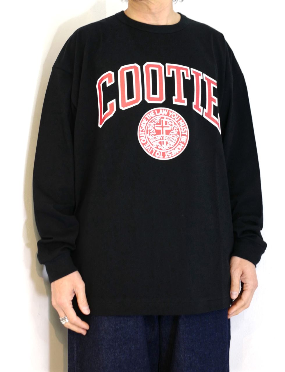 被り心地最高 COOTIE Print Oversized L/S Tee（COLLEGE） | www