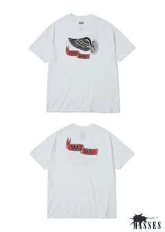 FLYING WEEL P (×MASSES) (WHITE) / マシス コラボレーション Tシャツ