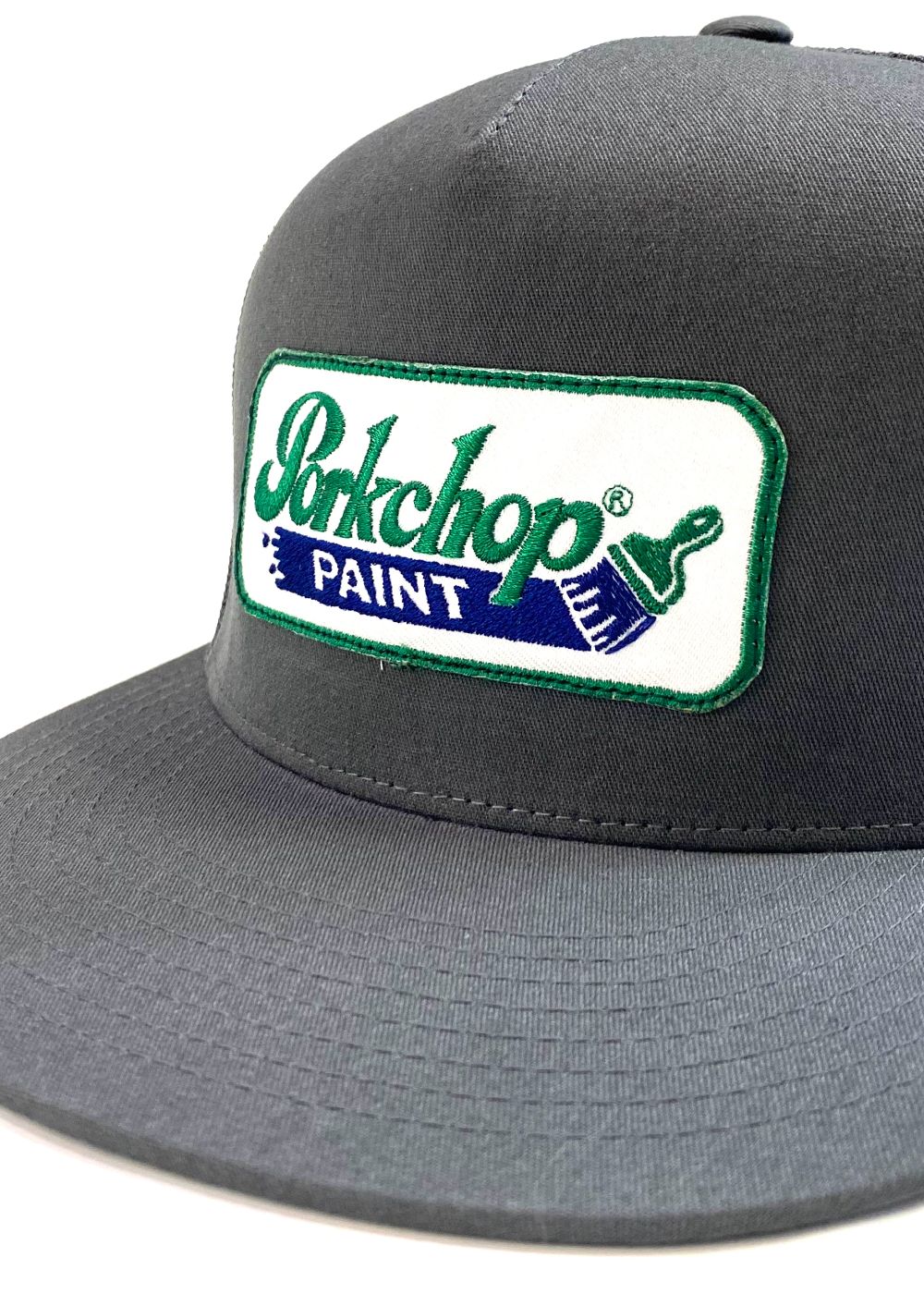 PCP WAPPEN MESH CAP (CHARCOAL) / ワッペン メッシュ キャップ