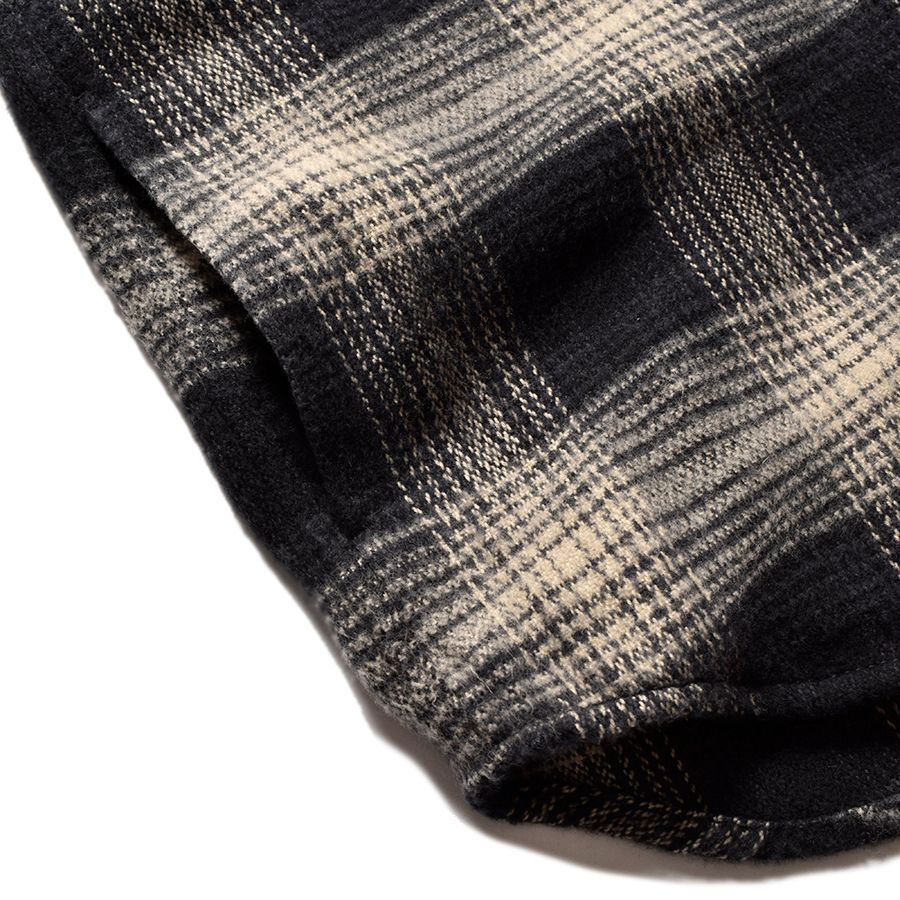 Distortion Ombre Check Flannel Over SH (WPT) / ディストーション オンブレチェック フランネル オーバーシャツジャケット