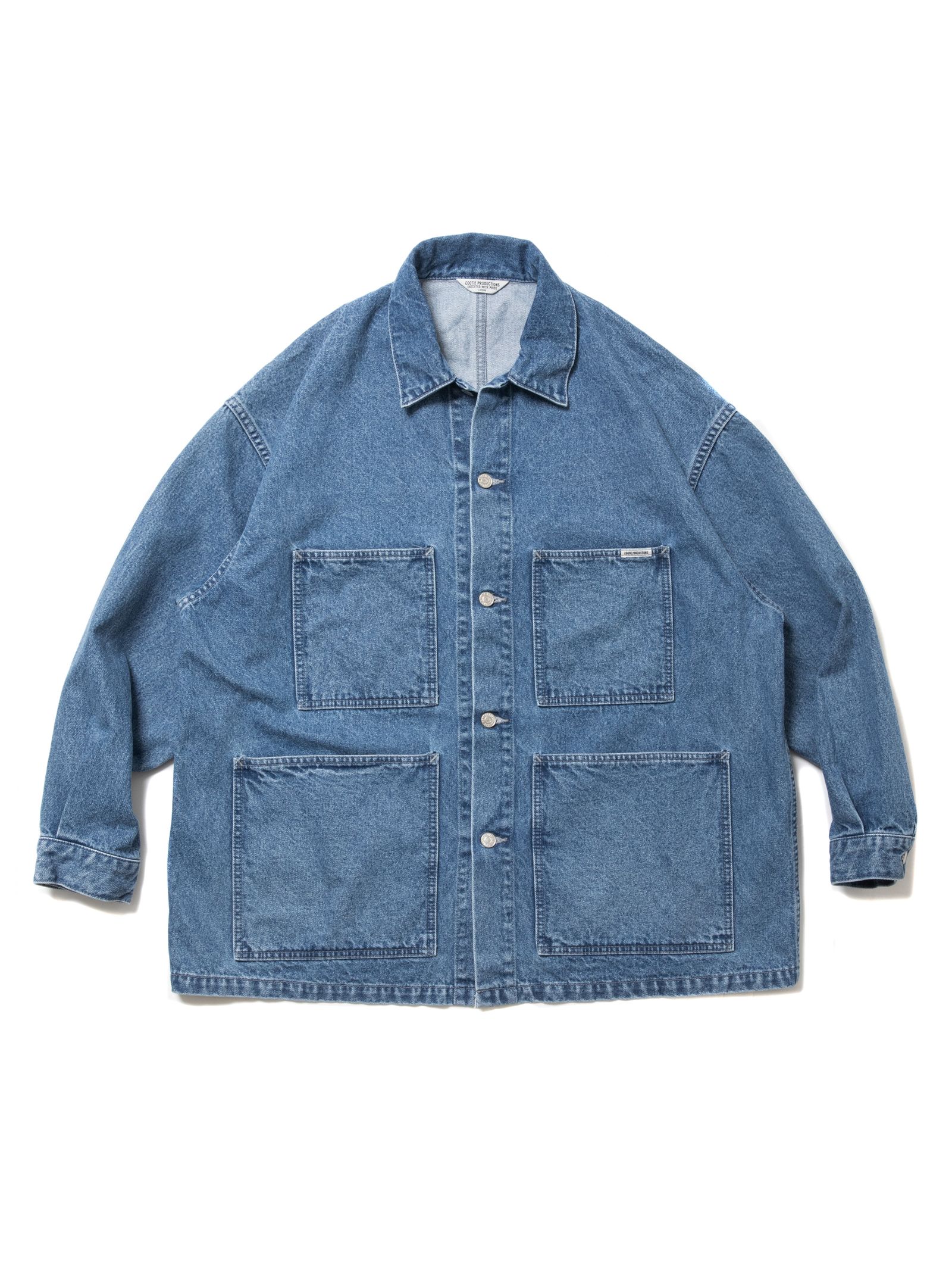 COOTIE PRODUCTIONS - 【ラスト1点】Denim Coverall (BLACK HARD WASH 