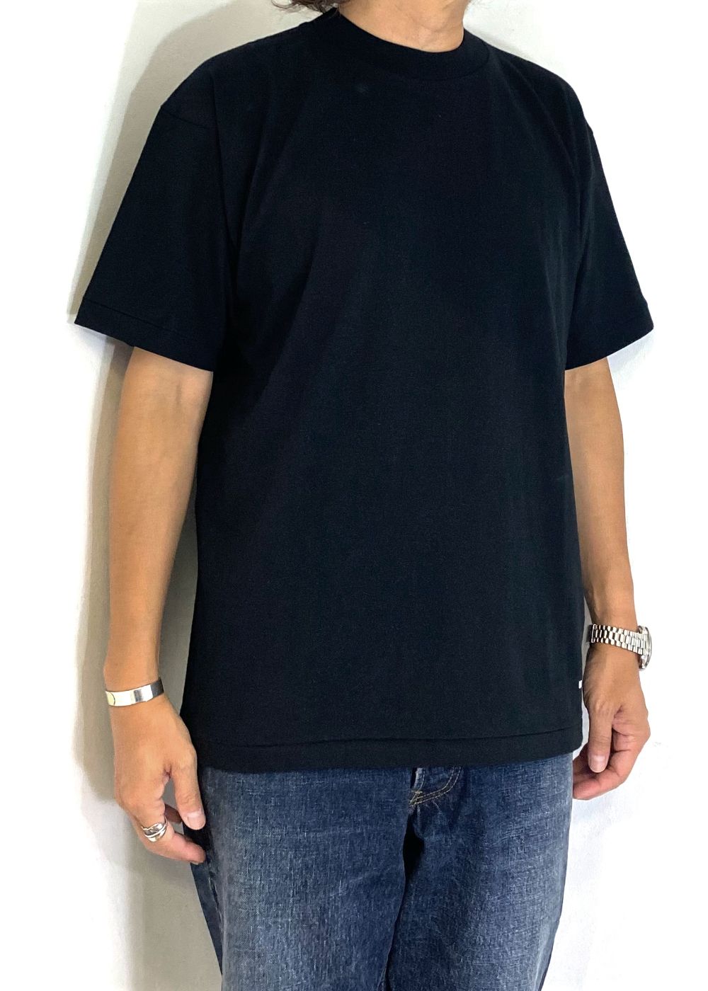 2 Pcs S/S PACK LOGO TEE "SS PACK" (BLACK) / 2ピース パック Tシャツ