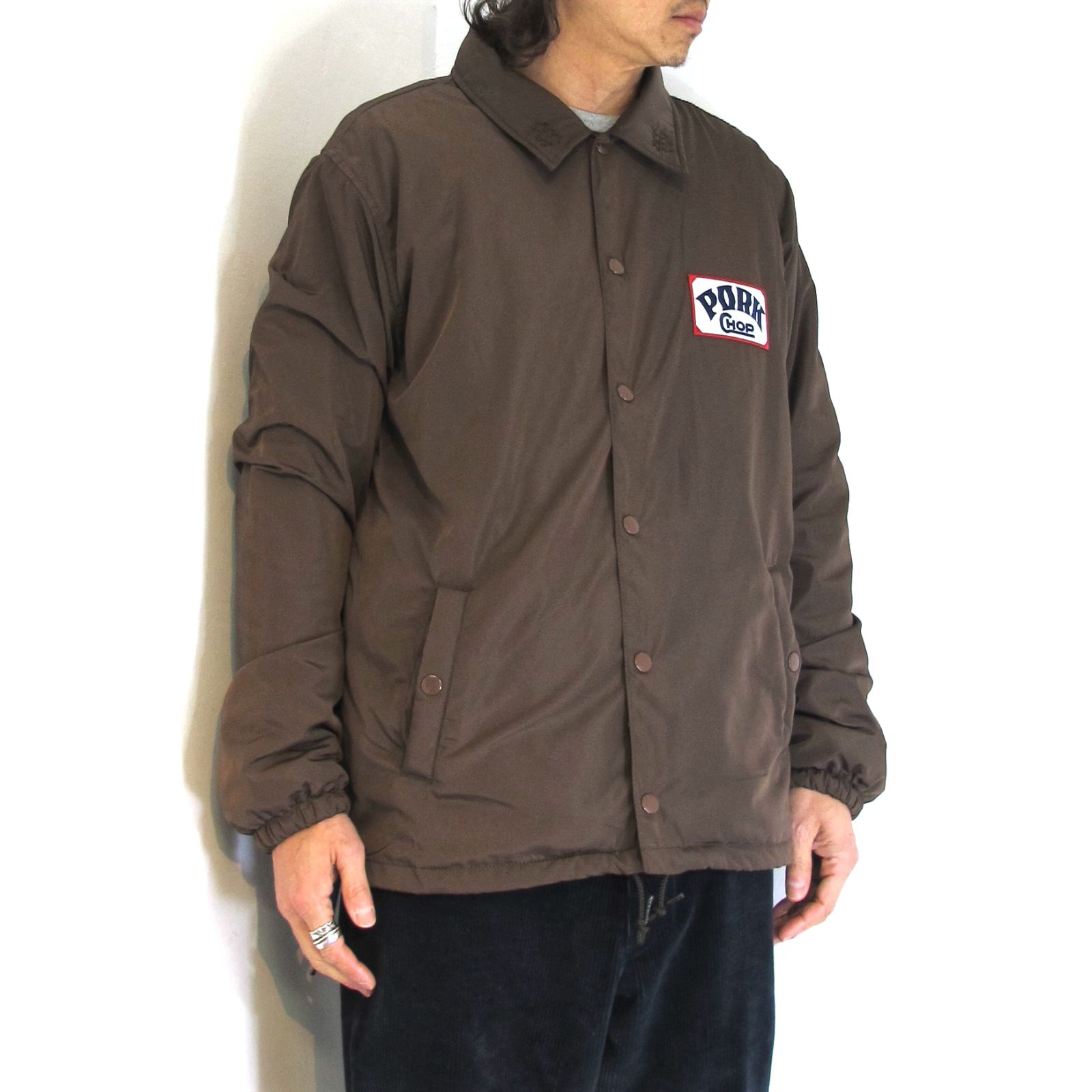 pork chop coach jacket brown - 通販 - pinehotel.info