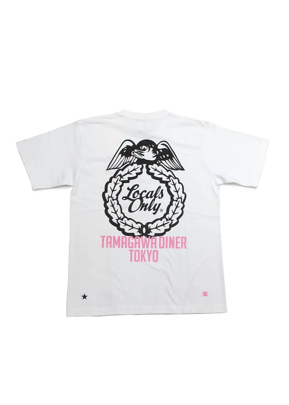 PRINT S/S TEE (WHITE) / SPIT&TAMAGAWA DINER コラボT