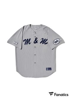 × M&M Custom Performance × Fanatics M&W BASEBALL SHIRT (GRAY) / × M&M × Fanatics コラボ ベースボール シャツ
