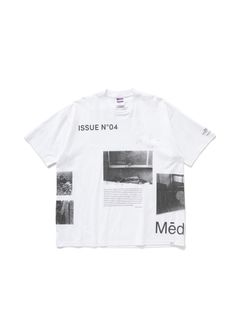 MEDEIA 2.0 Ex.S/S PRINTED TEE "MEDEIA 2.0" (WHITE) / ×Medeia 1.0 小松浩子 コラボ Tシャツ