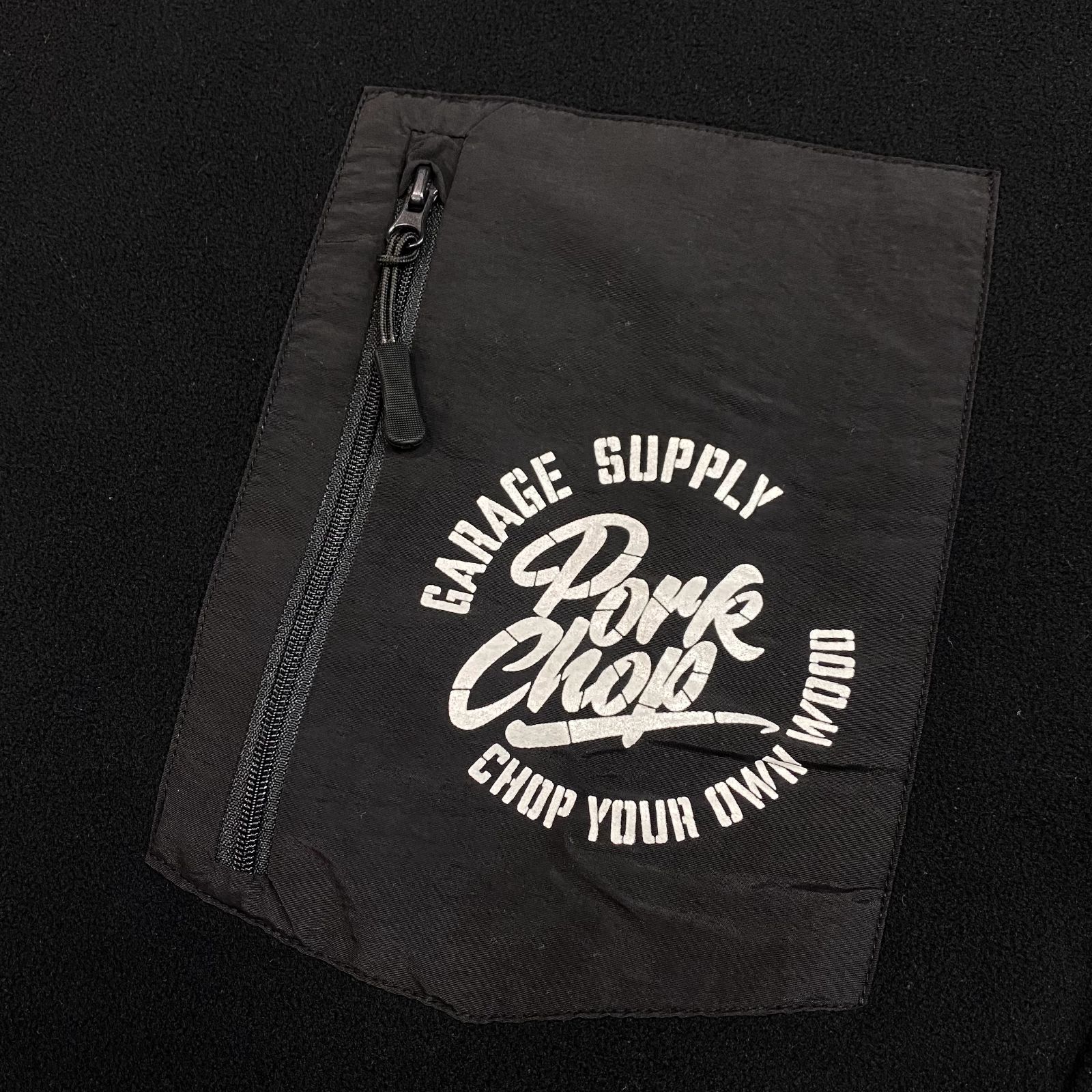 CS FLEECE SHIRT (BLACK) / クルーネック フリース