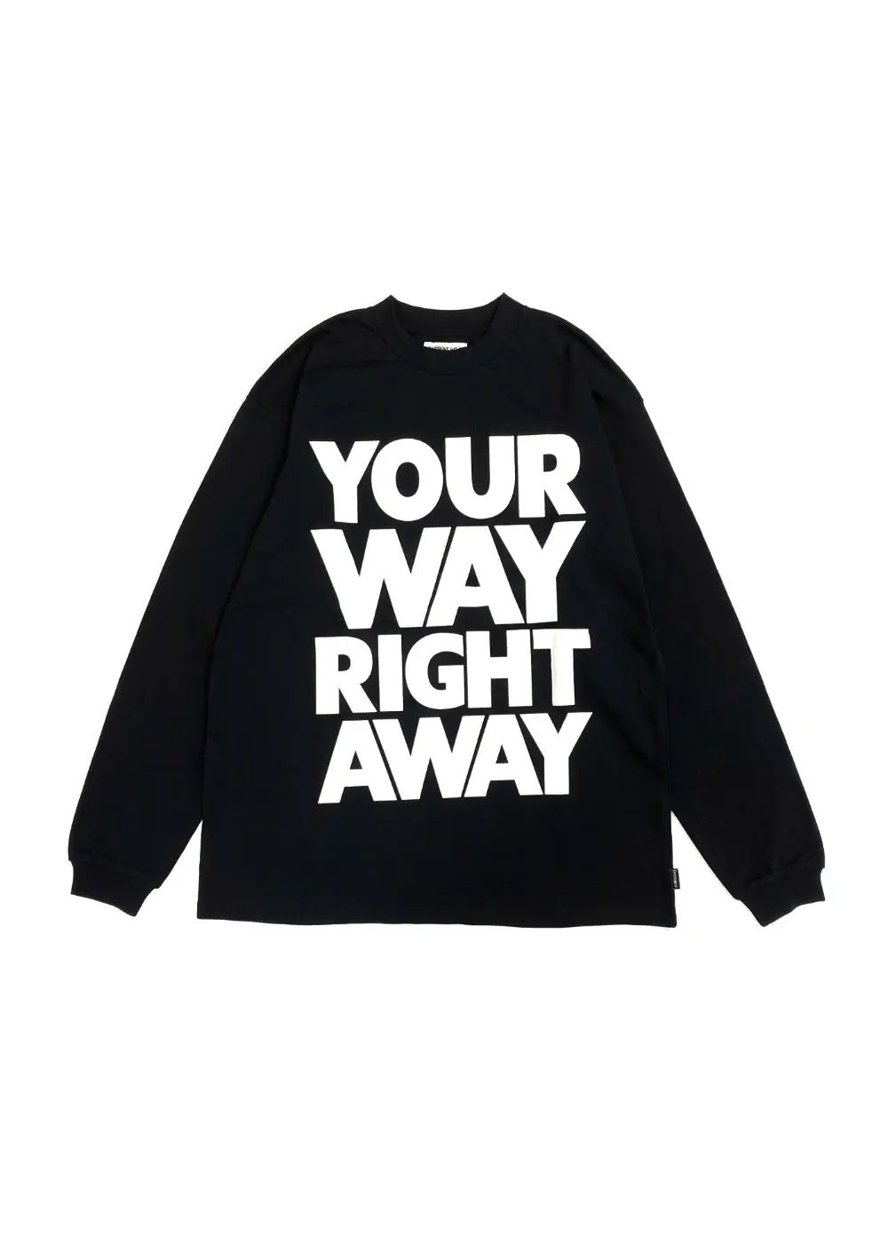 Y.W.R.A. LS TEE (BLACK) / オリジナル プリントロンT