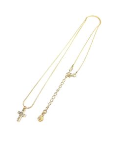 CHAIN ROSARIO (GOLD) / ロザリオ スネークチェーンネックレス