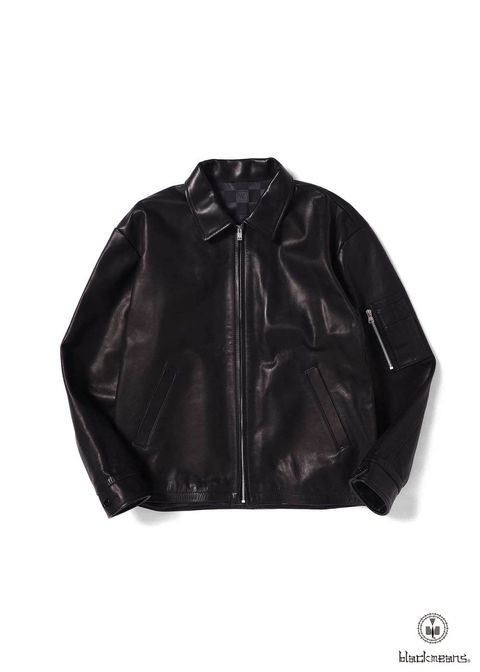 ×BLACKMEANS LEATHER JACKET (BLACK) / ブラックミーンズ コラボ レザージャケット