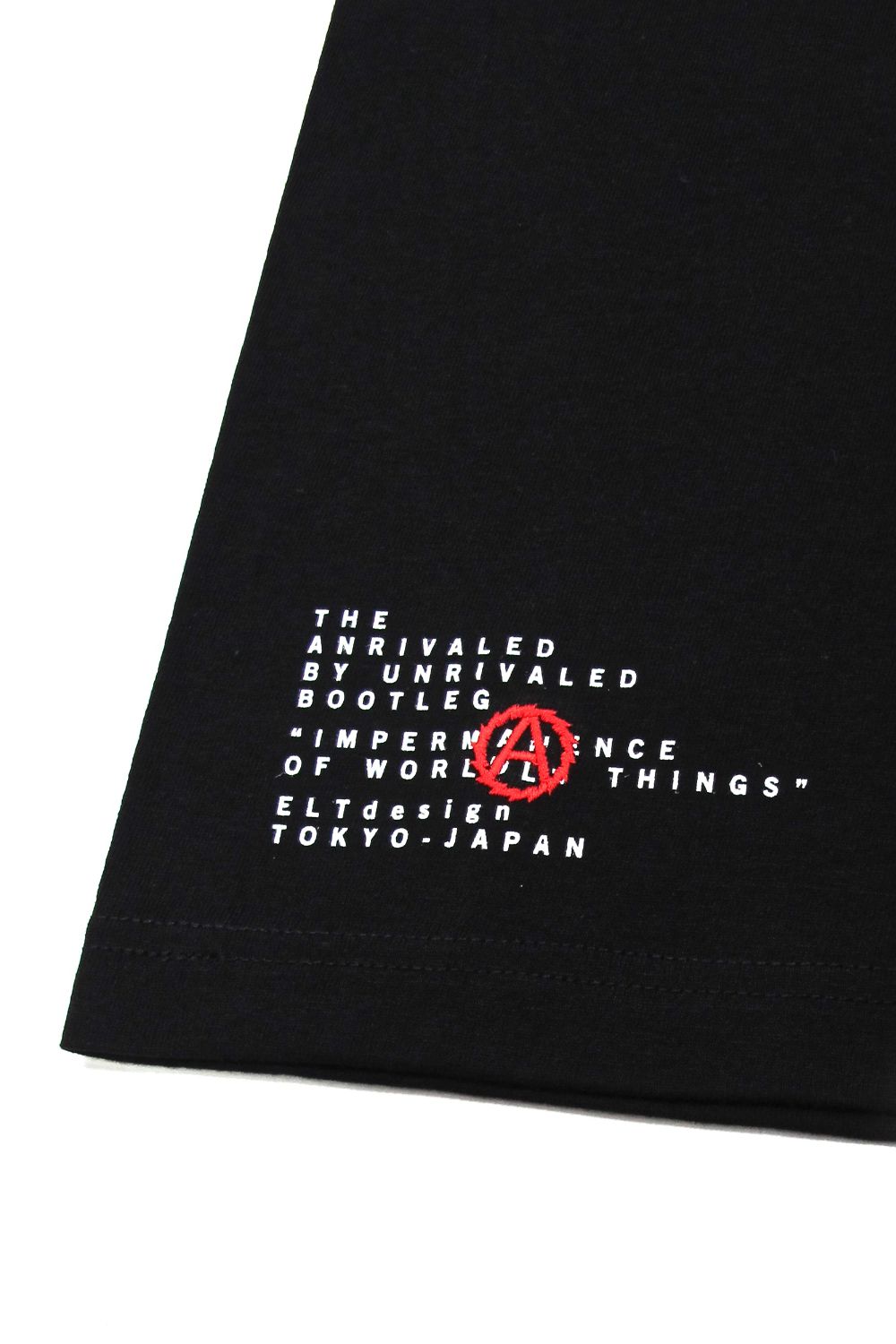PRINT S/S TEE (BLACK) / アンライバルド コラボT