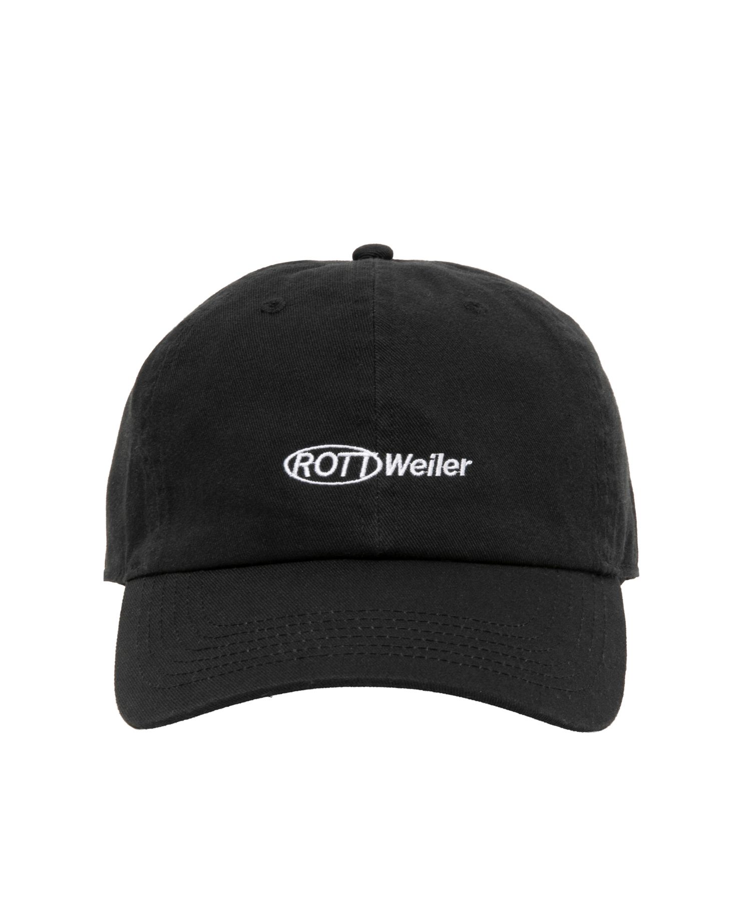RW CAP (BLACK) / ロゴ刺繍 ダッド キャップ。