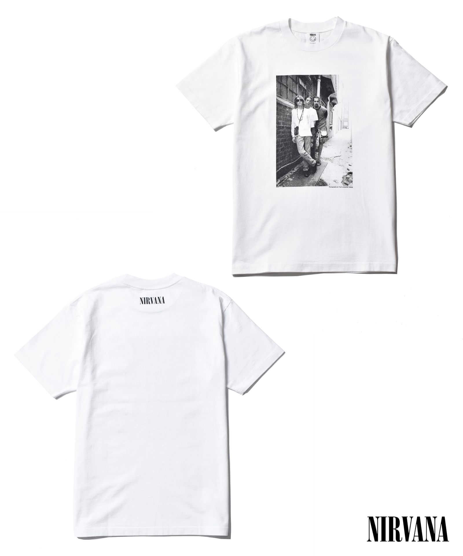 MINEDENIM - × Nirvana ''YL Photo'' Tee (WHITE) / ニルバーナ コラボ