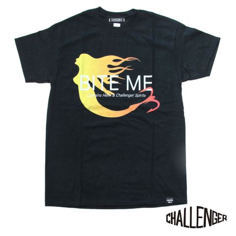 × CHALLENGER BITE ME TEE (BLACK) / チャレンジャー コラボT