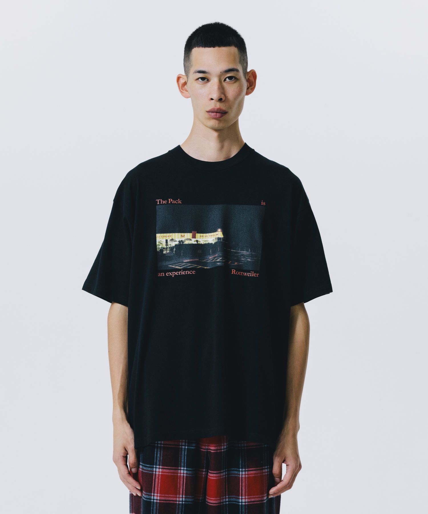 CAL NIGHT PHOTO TEE (BLACK) / フォト プリント Tシャツ